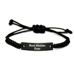 Funny Welder Gifts for Men from Friends, Rope Bracelet with Best Welder Ever Quote, Unique Christmas Unique Gifts for Welder Enthusiast Men