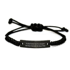 Funny Surgeon Gifts for Men, Women, Friends, Coworkers, Family - 'I'm Not Perfect But I'm A Surgeon And That's Basically The Same Thing' Rope Bracelet for Christmas Unique Gifts