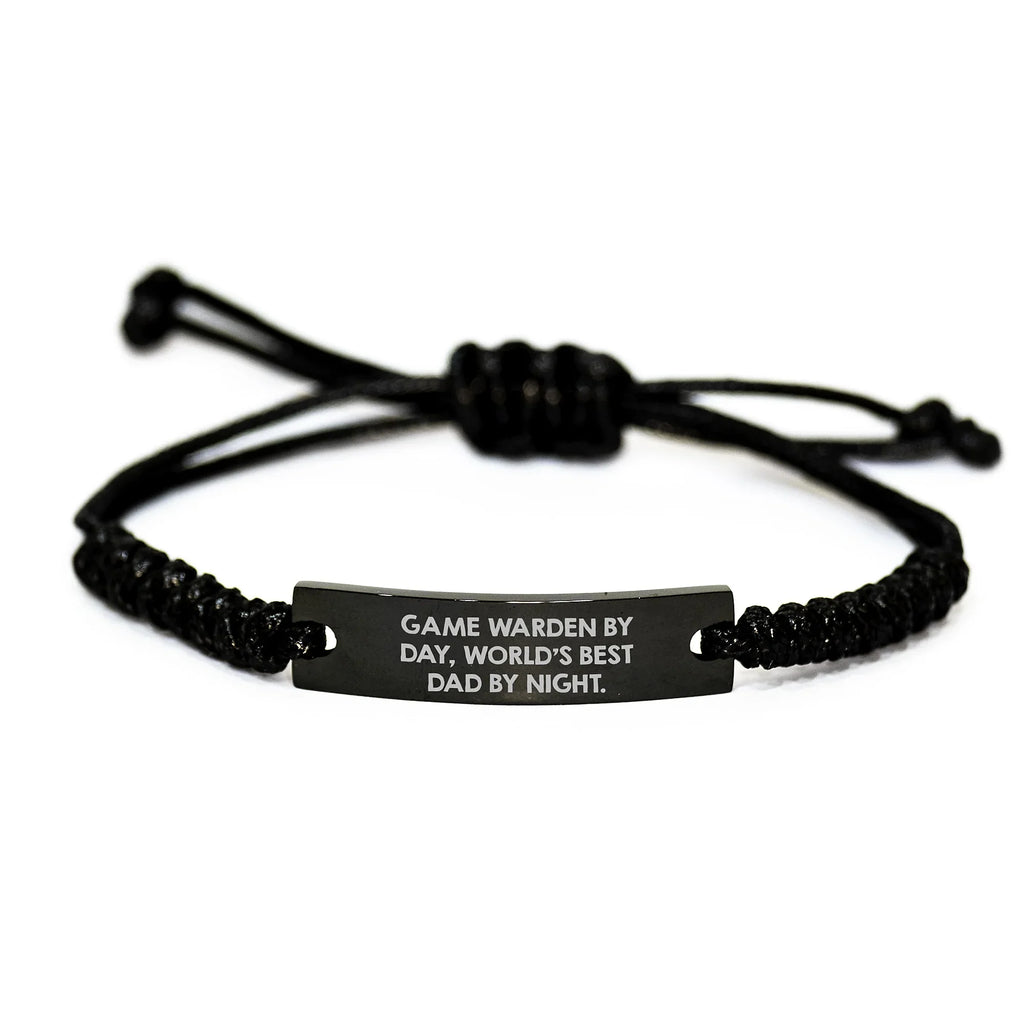 Funny Game Warden Rope Bracelets Gifts for Men Game Warden Christmas Unique