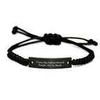 Funny Afghan Hound Dog Gifts for Men, Women, Friends, Family - Rope Bracelet Christmas Unique Presents from Loved Ones