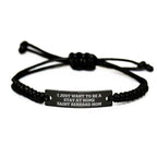 Saint Bernard Dog Mom Rope Bracelet, Funny Quote Gifts from Mom to Saint Bernard Dog, Birthday Unique Gifts for Saint Bernard Dog Owners