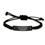 Funny Cardigan Welsh Corgi Dog Rope Bracelet, Gifts from Men to Cardigan Welsh Corgi Dog Dad, I Just Want To Be A Stay At Home Dad, Birthday Unique Gifts for Cardigan Welsh Corgi Dog Lovers