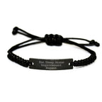 Home Improvement Gifts for Men from Family Rope Bracelet - Funny Quote Eat. Sleep. Home Improvement. Repeat.