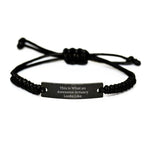 Funny Actuary Gifts from Friends to Actuary Men - This Is What An Awesome Actuary Looks Like Rope Bracelet for Valentine's Unique Gifts