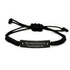 Funny Carpenter Rope Bracelet Birthday 'This Is What An Awesome Carpenter Looks Like' Quote
