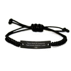 Funny Real Estate Investor Rope Bracelet Gifts for Men Christmas Unique Presents from Friends