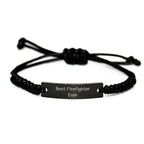 Funny Firefighter Rope Bracelet Gifts from Loved Ones, Best Ever Quote for Firefighter Men Women Coworkers, Christmas Unique Gifts for Firefighter Friends