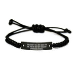 Funny English Springer Spaniel Dog Rope Bracelet -You Can't Tell Me What To Do. You're Not My English Springer Spaniel