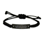 Giant Schnauzer Dog Rope Bracelet Funny Quote Birthday Unique Gift from Friends for Her
