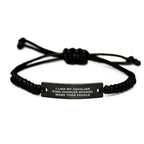 Funny Cavalier King Charles Spaniel Dog Gifts for Men Women Friends Valentine's Unique Rope Bracelet from Him Her Family