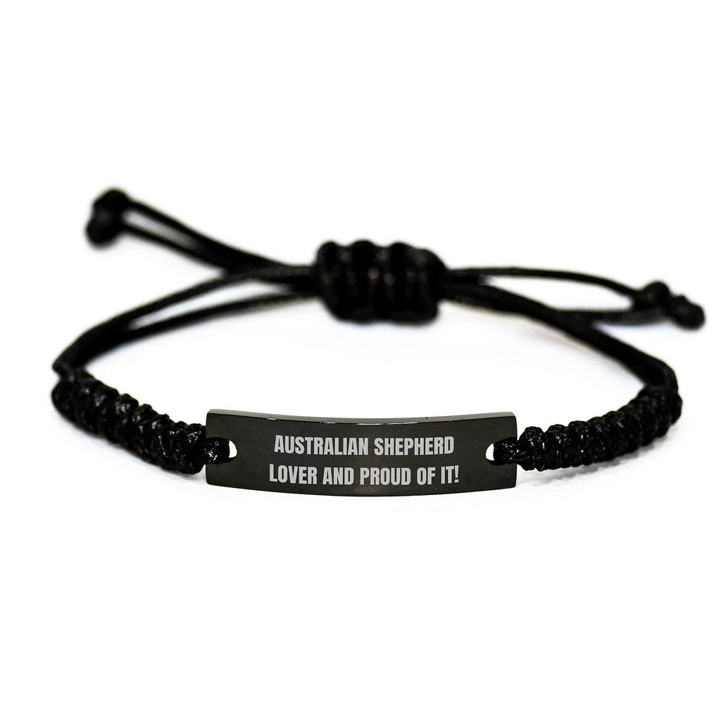 Australian Shepherd Rope Bracelet Gift For Dog Lovers Valentine