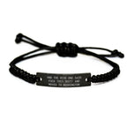 Washington Rope Bracelet Engraved Quote Gift From Friends To Family