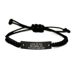 Witty Humorous Actuary Rope Bracelet Novelty for Friends Birthday Gift - Image 1