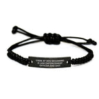 Funny Law Enforcement Officer Gifts Rope Bracelet Birthday Unique Presents from Friends, Gifts for Law Enforcement Officer