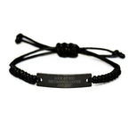 Funny Logger Gifts for Him or Her, Birthday Unique Rope Bracelets with Quote 'Look At You Becoming A Logger And Shit' from Friends for Men or Women