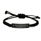 Funny Warden Rope Bracelet Gifts for Men Warden Friends Christmas Unique