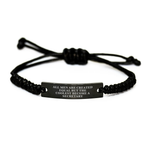 Birthday Gift for Her Secretary Keepsake Rope Bracelet - Image 1