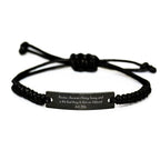 Witty Doctor Gifts, Funny Rope Bracelet for Men - 'Doctor. Because Classy Sassy And A Bit Fearlessy Is Not An Official Job Title.' Christmas Unique Gifts from Husband, Funny Doctor Friends