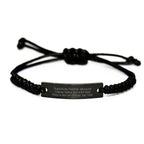 Funny Substitute Teacher Rope Bracelet Gifts from Friends, 'Classy Sassy And A Bit Fearlessy Is Not An Official Job Title.' Christmas Unique Gifts for Substitute Teachers