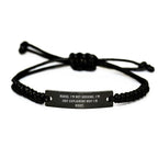 Funny Nurse Gifts for Men Women Friends Family - Rope Bracelet with 'I'm Not Arguing I'm Just Explaining Why I'm Right' Quote