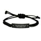 Funny Writer Gifts, Rope Bracelet for Men, Unique Christmas Unique Gifts from Friends for Writer, Don't Trust A Writer That Doesn't Drink Coffee And Say F--k A Lot