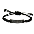 Inspiring Gifts for Athletic Trainers from Friends, Family, and Coworkers - Rope Bracelet for Graduation - Never Forget the Reason - Funny Quote Rope - Image 1