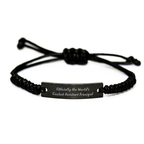 Gifts for the World's Coolest Assistant Principal | Funny Rope Bracelet for Assistant Principal Christmas Unique Gifts from Friends and Family