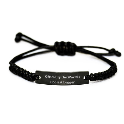 Funny Logger Rope Bracelet Gifts for Men and Friends from Logger Lover, Unique Christmas Unique Gifts for Logger, Rope Bracelet for Logger, Logger Enthusiast Gift - Image 1