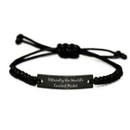 Funny Model Gifts from Friends, World's Coolest Model Rope Bracelet, Unique Christmas Unique Gifts for Model
