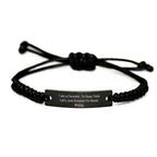 Funny Forester Gifts for Men Rope Bracelet with 'I Am A Forester. To Save Time Let's Just Assume I'm Never Wrong.' Quote, Christmas Unique Gifts from Friends
