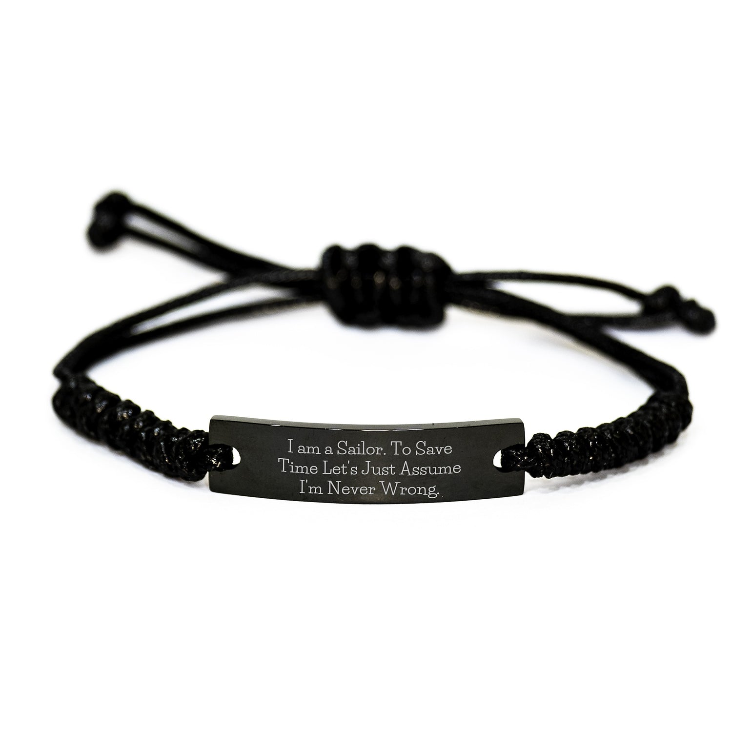 Funny Sailor Rope Bracelet Gifts for Men Christmas Unique Presents from Friends - Image 1