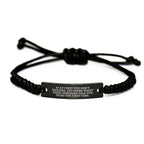 Funny Comedian Rope Bracelet Gifts for Him from Friends, Unique Black Christmas Memorable Presents for Comedian Fans