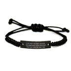 Funny Podiatrist Gifts Christmas Rope Bracelet, Gifts from Friends or Family for Podiatrist - Try Doing What Your Podiatrist Told You To Do The First Time Rope