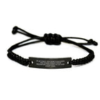 Funny Reporter Gifts for Friends from Mom, Men, Women - If At First You Don't Succeed, Try Doing What Your Reporter Told You To Do The First Time - Rope Bracelet for Christmas Unique Presents