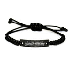 Gifts from Friends for Truck Driver, Funny Rope Bracelet with Inspirational Quote, Graduation Unique Gifts for Him