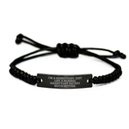 Bold Hairstylist Rope Bracelet Novelty Birthday Gift for Friends - Image 1