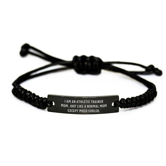 Funny Athletic Trainer Gift Rope Bracelet for Mom, Unique Christmas Unique Gifts from Mom to Daughter or Sister, Engraved Rope Bracelet for Athletic Trainer Friends - Image 1