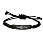 Judge Mom Rope Bracelet, Funny Quote, Adjustable Black Stainless Steel Rope, Ideal Gifts from Family, Friends, Coworkers, Graduation Unique Gifts for Judge, Men, Women