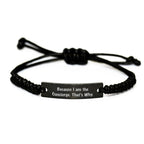 Concierge Rope Bracelet Gifts for Men Women Friends Family - Funny Quote - Because I Am The Concierge. That's Why. - Christmas Unique Gifts from Friends to Concierge