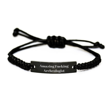 Archeologist Rope Bracelet - Funny Gift for Men, Archeology Enthusiasts, Christmas Unique Gifts from Friends, Family to Archeologist Lovers - Image 1
