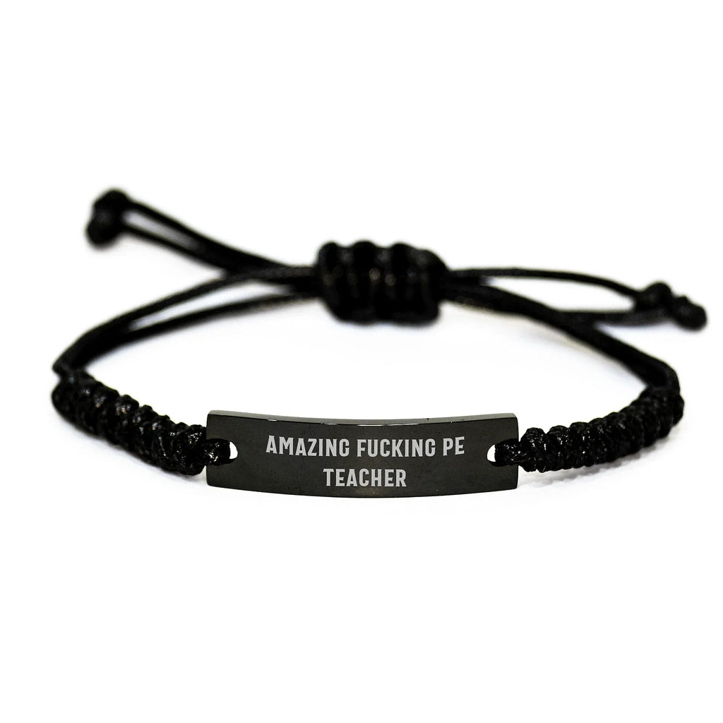 Funny PE Teacher Rope Bracelet Gifts for PE Teacher from Friends at Christmas Unique Gifts
