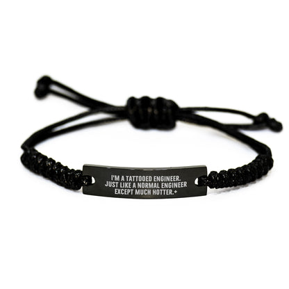 Engineer Rope Bracelet Funny Quote Gift for Him Christmas Unique Men - Image 1