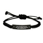 Funny Physician Gifts, 'I'm A Tattooed Physician' Quote, Adjustable Rope Bracelet for Men, Women, Friends, Coworkers, Family, Birthday Unique Gifts from Friends, Coworkers, Family