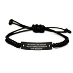 Funny X-Ray Technician Gifts for Men Friends, Rope Bracelet Engraved with I'm A Tattooed X-ray Technician Quirky Christmas Unique