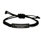 Sewing Enthusiasts' Delight, Funny Rope Bracelet for Sewing Friends, Gifts from Family for Birthday