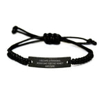 Funny Inspirational Gifts for Personal Assistant Men Friend from Wife Christmas Unique Rope Bracelet I Became A Personal Assistant For The Money And Fame