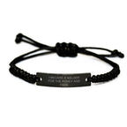 Welder Gifts from Friends, Unique Birthday Unique Gifts for Men, Women, and Coworkers - 'I Became A Welder For The Money And Fame' Inspiring Quote Rope Bracelet