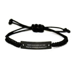 Keep Calm and Let the Postal Worker Handle It Rope Bracelet, Funny Postal Worker Gifts from Friends, Birthday Unique Gifts for Postal Worker
