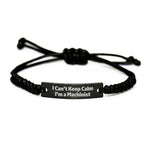 Funny I'm a Machinist Gifts for Men, Unique Rope Bracelet for Christmas, Engraved Machinist Quote, Gifts from Dad to Son, Machinist Husband, Machinist Sweetheart, Machinist Friend