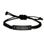 Fitness Trainer Rope Bracelet Funny Quote Gift for Men Friends from Family at Christmas Unique Ideas